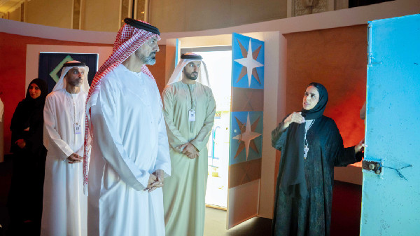 Ammar bin Humaid Visits Ajman Pavilion