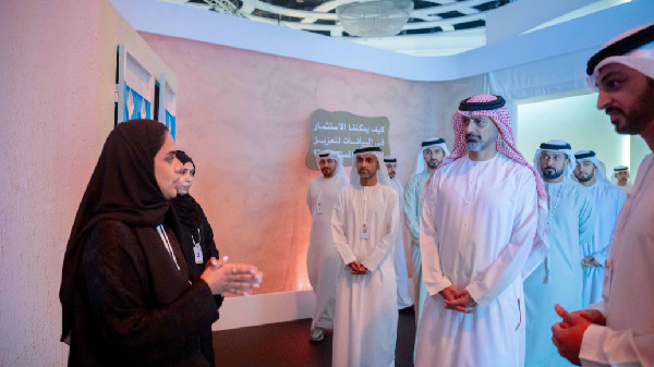 Ammar bin Humaid Visits Ajman Pavilion