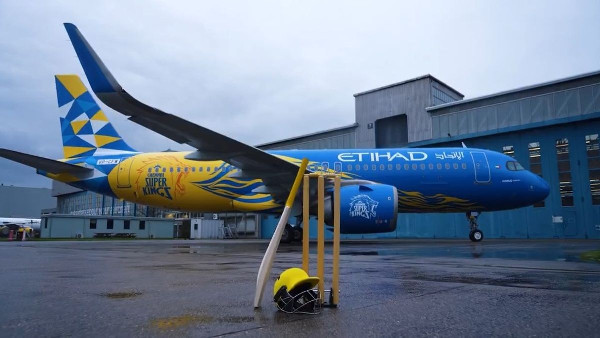 CSK Reveals Themed Airbus for Fans CSK Reveals Themed Airbus for Fans