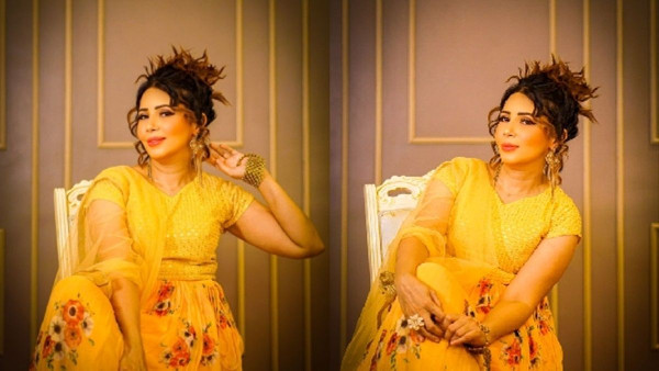 Rozlyn Khan Stuns in Yellow Ethnic Dress Rozlyn Khan Stuns in Yellow Ethnic Dress