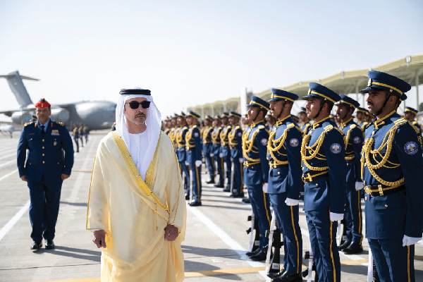 Hazza bin Zayed Attends Cadet Graduation Ceremony