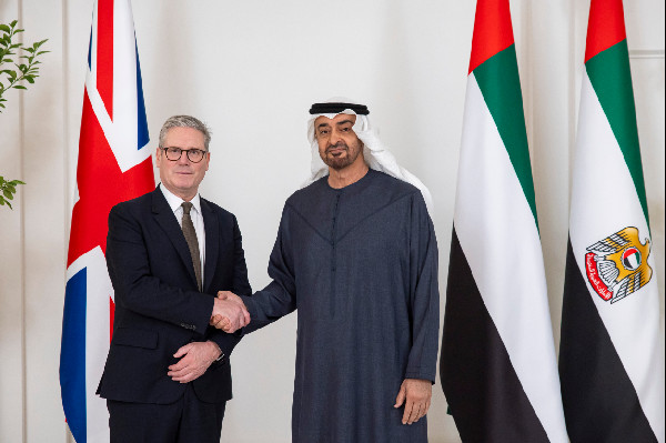 UAE and UK Leaders Discuss Bilateral Ties