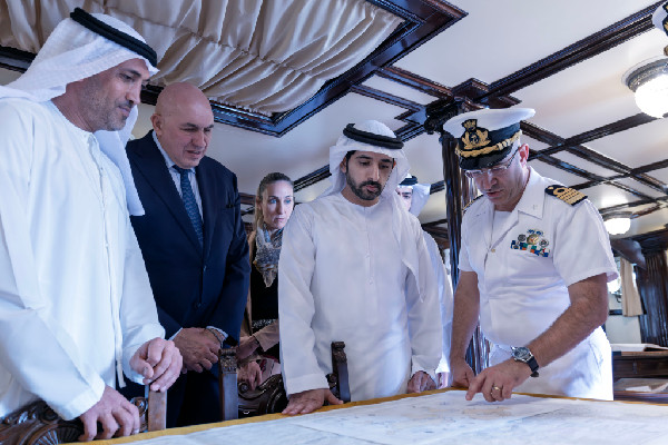 Hamdan bin Mohammed Meets Italian Defence Minister