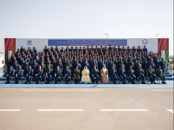 Hazza bin Zayed Attends Cadet Graduation Ceremony