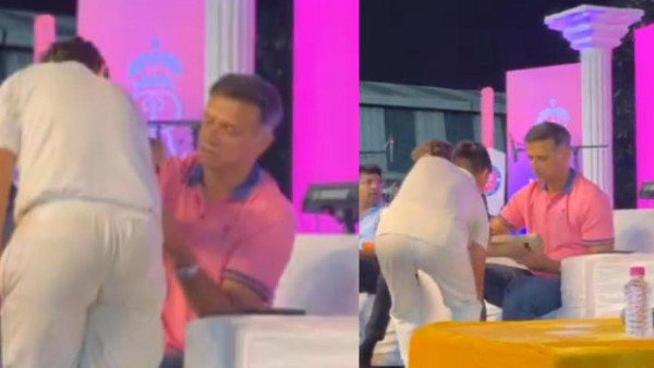 Rahul Dravid's Heartwarming Gesture at Event Rahul Dravid's Heartwarming Gesture at Event