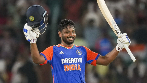 Samson's Father Blames Cricket Legends for Setbacks Samson's Father Blames Cricket Legends for Setbacks