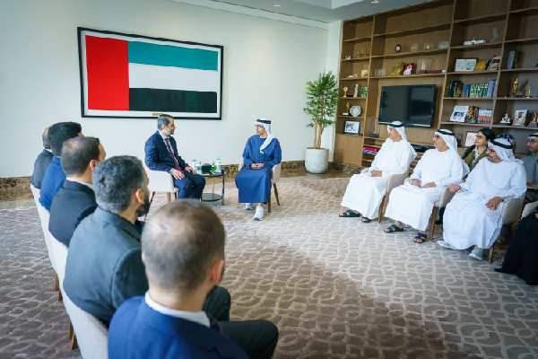 UAE's Abdullah bin Zayed Meets Syrian Minister