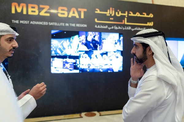 Hamdan bin Mohammed Commends MBRSC on MBZ-SAT Launch
