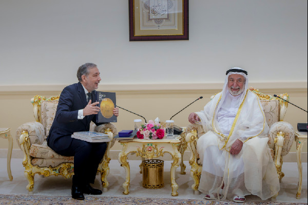 Sharjah Ruler Meets French Library President