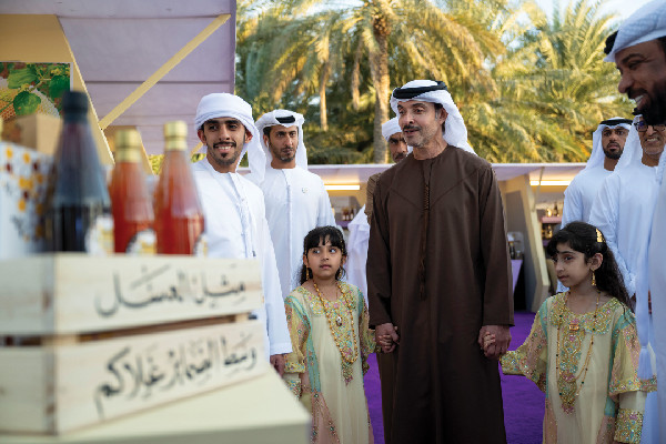 Hazza bin Zayed at Al Ain Dates Festival Hazza bin Zayed at Al Ain Dates Festival