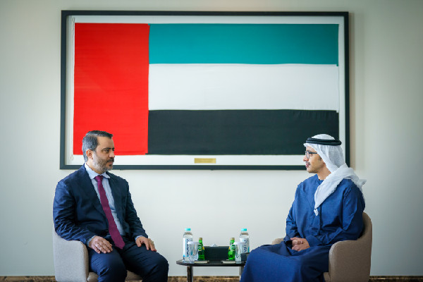UAE's Abdullah bin Zayed Meets Syrian Minister