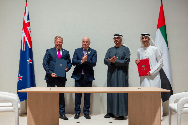 UAE and New Zealand Sign Trade Agreement