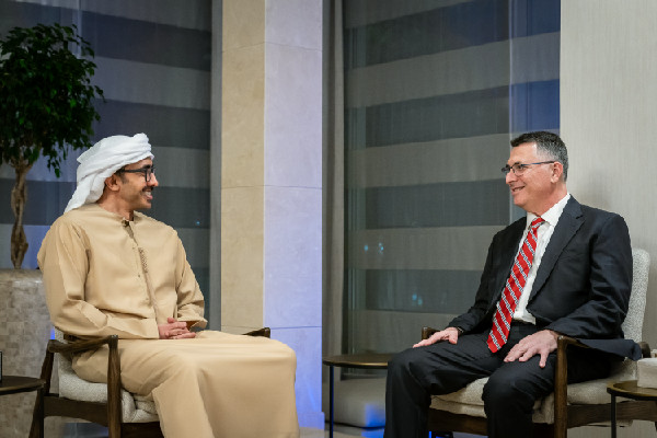 Abdullah bin Zayed Meets Israel's Foreign Minister