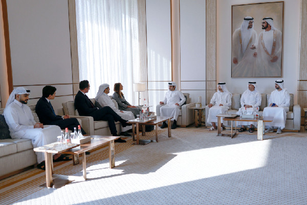 Maktoum bin Mohammed Meets KKR Co-Head