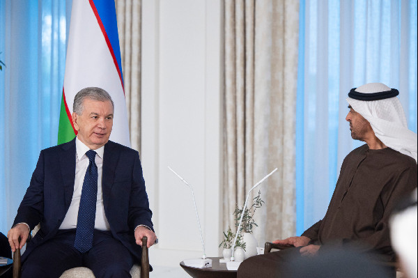 UAE and Uzbekistan Leaders Discuss Cooperation