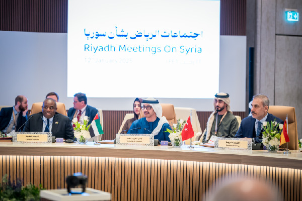 Abdullah bin Zayed at Riyadh Meetings on Syria