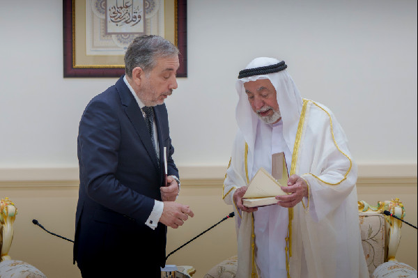 Sharjah Ruler Meets French Library President