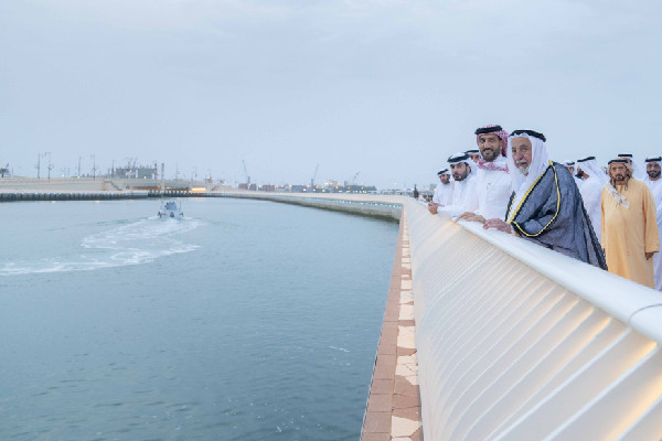 Sharjah Ruler Opens Al Layyah Canal Project