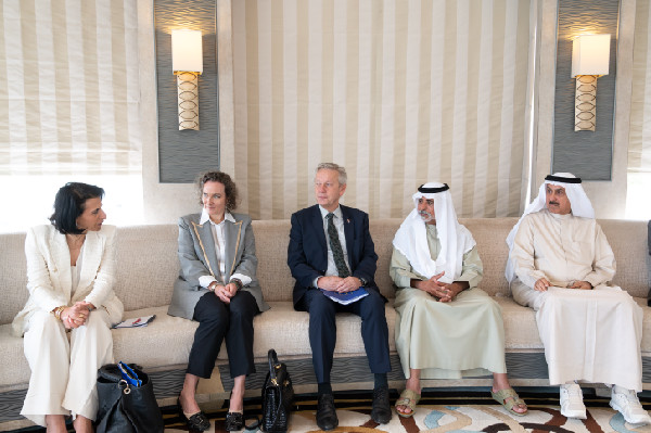 Nahyan bin Mubarak Welcomes EU Delegation