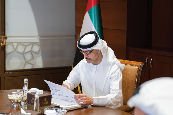 Hazza bin Zayed Discusses Al Ain Initiatives