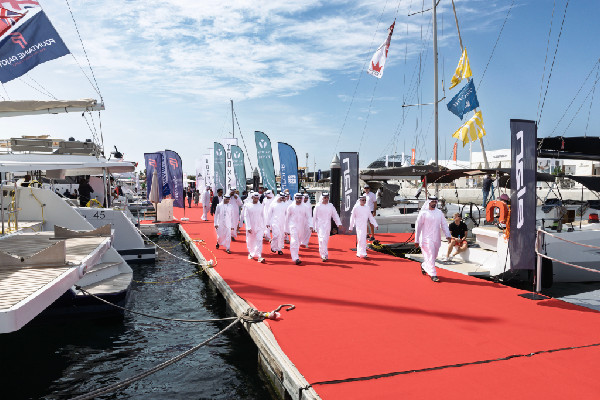 Hamdan bin Mohammed at Dubai Boat Show 2025