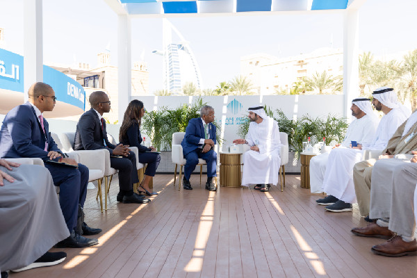 Hamdan bin Mohammed Meets Seychelles President
