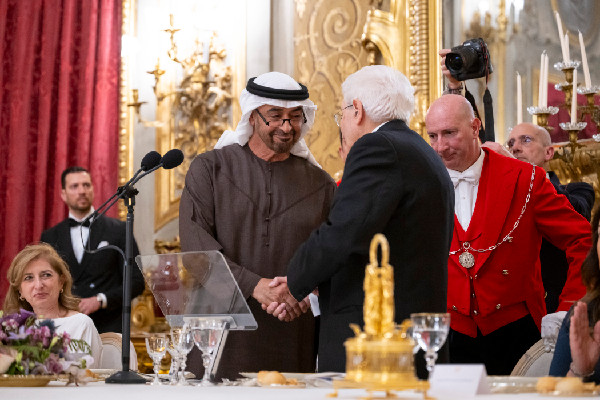 UAE and Italy Presidents Exchange Medals