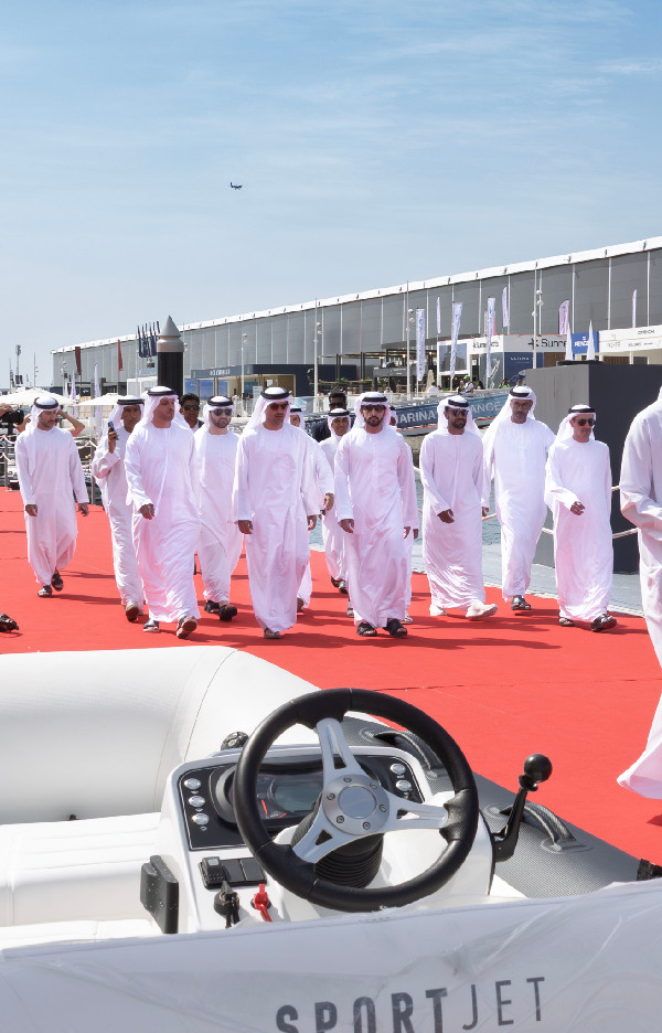 Hamdan bin Mohammed at Dubai Boat Show 2025