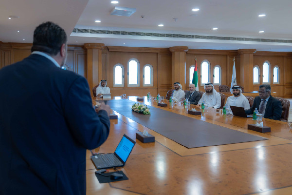 Sultan bin Ahmed Al Qasimi Reviews Desalination Project