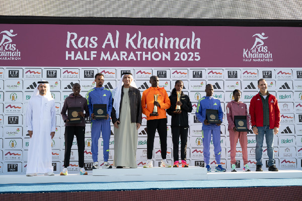Sheikh Saud bin Saqr at Ras Al Khaimah Half Marathon