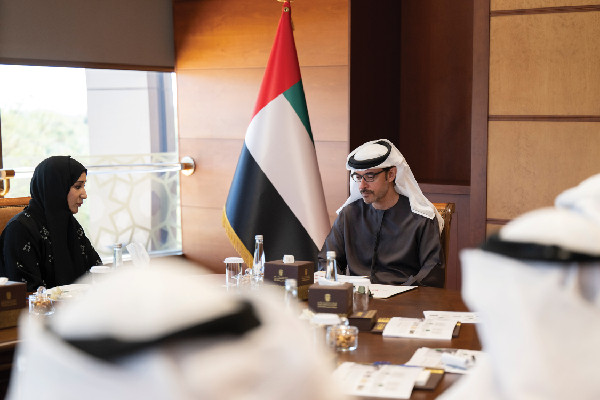 Hazza bin Zayed Meets EAD Delegation