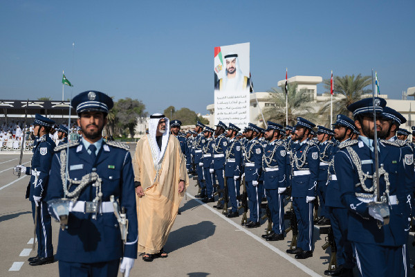 Khaled bin Mohamed Attends Police Graduation Ceremony