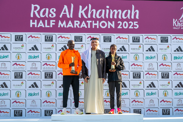 Sheikh Saud bin Saqr at Ras Al Khaimah Half Marathon