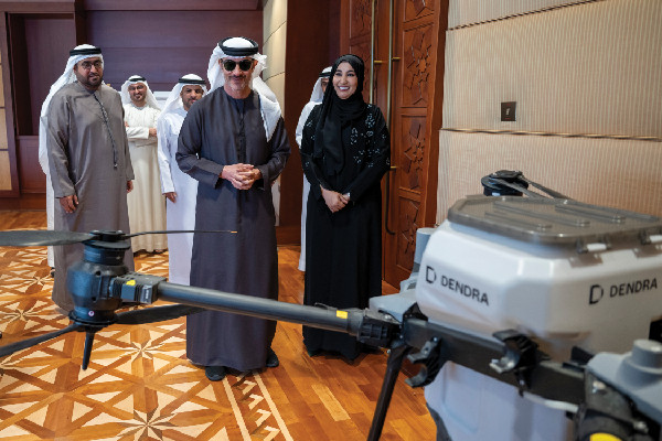 Hazza bin Zayed Meets EAD Delegation