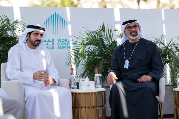 Khaled and Hamdan Attend World Governments Summit