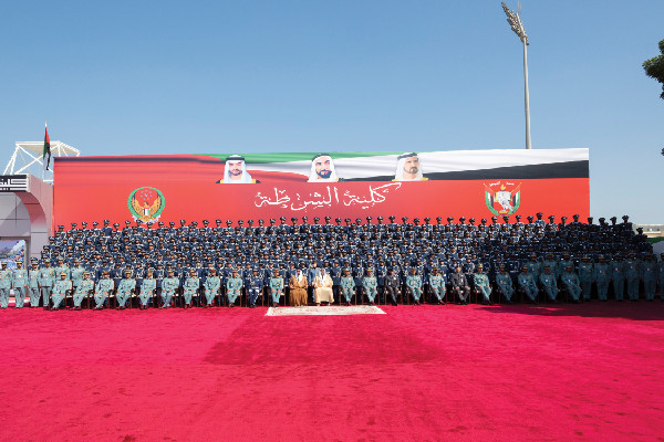 Khaled bin Mohamed Attends Police Graduation Ceremony