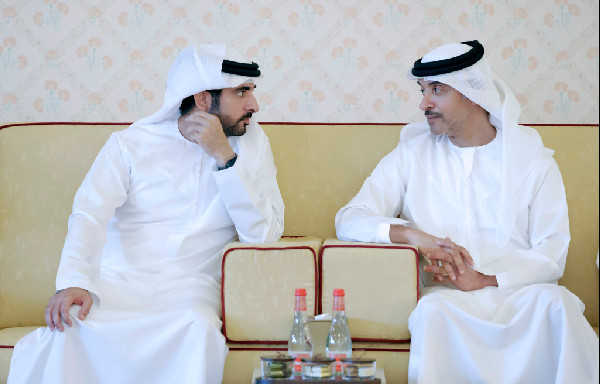 Hamdan and Hazza Discuss UAE Development in Dubai