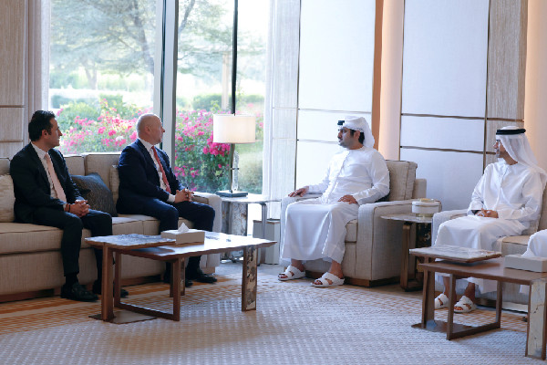 Maktoum bin Mohammed Meets Mastercard CEO