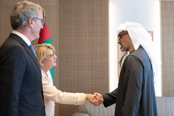 Khalid bin Mohammed Meets Cleveland Clinic Leaders