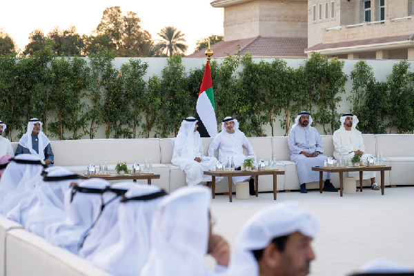 Hazza bin Zayed Welcomes Ramadan Well-Wishers