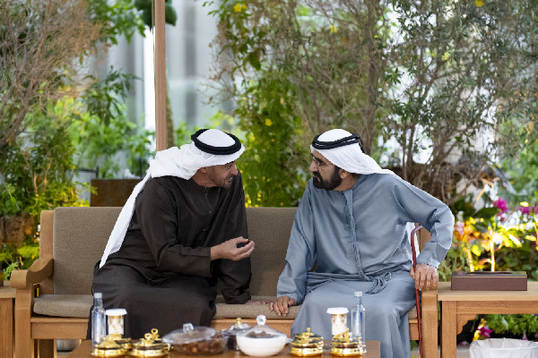 UAE Leaders Meet at Al Marmoom in Dubai