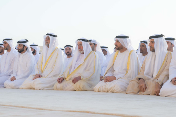 Sheikh Dr. Sultan Leads Eid Prayer in Sharjah