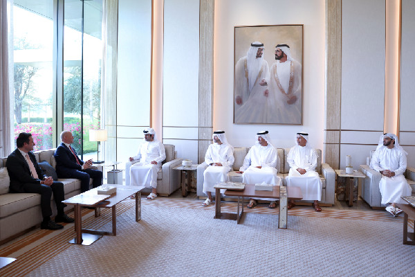 Maktoum bin Mohammed Meets Mastercard CEO