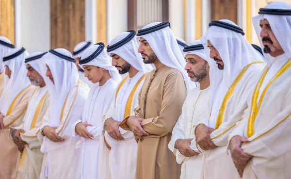 Ajman's Ruler and Crown Prince Lead Eid Prayers