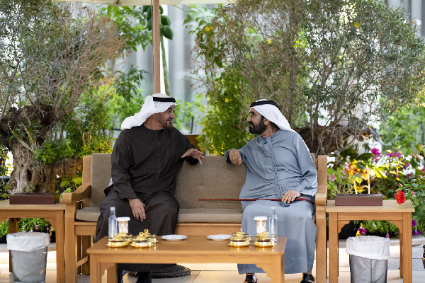 UAE Leaders Meet at Al Marmoom in Dubai
