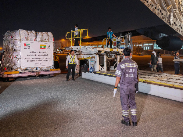 UAE Sends Humanitarian Aid to Myanmar