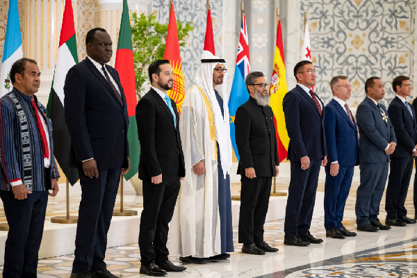 UAE President Receives New Ambassadors