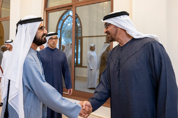President Welcomes Sheikh Mohammed bin Rashid