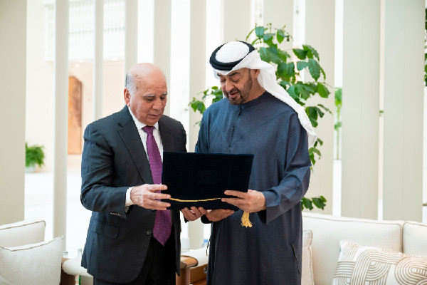 UAE President Meets Iraqi Foreign Minister