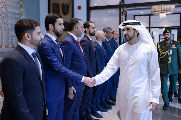 Hamdan bin Mohammed Meets UAE Diplomats in India